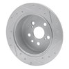 631-76060L Drilled/Slotted Brake Rotor [Silver], 1994-1995 Lexus/Toyota/Scion, Position: Rear Left - image 4