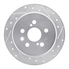 631-76060R Drilled/Slotted Brake Rotor [Silver], 1994-1995 Lexus/Toyota/Scion, Position: Rear Right - image 1