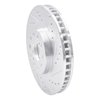 631-76061R Drilled/Slotted Brake Rotor [Silver], 1993-1998 Lexus/Toyota/Scion, Position: Front Right - image 2