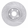 631-76062D Drilled/Slotted Brake Rotor [Silver], 1993-1998 Lexus/Toyota/Scion, Position: Left Front - image 1