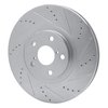 631-76063D Drilled/Slotted Brake Rotor [Silver], 1993-1998 Lexus/Toyota/Scion, Position: Right Front - image 2