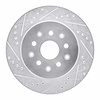 631-76064L Drilled/Slotted Brake Rotor [Silver], 1993-1998 Lexus/Toyota/Scion, Position: Rear Left - image 1