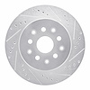 631-76064R Drilled/Slotted Brake Rotor [Silver], 1993-1998 Lexus/Toyota/Scion, Position: Rear Right - image 1