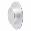 631-76064R Drilled/Slotted Brake Rotor [Silver], 1993-1998 Lexus/Toyota/Scion, Position: Rear Right - image 2