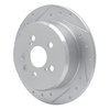 631-76066L Drilled/Slotted Brake Rotor [Silver], 1996-1999 Lexus/Toyota/Scion, Position: Rear Left - image 2