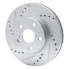 631-76067L Drilled/Slotted Brake Rotor [Silver], 1994-2000 Lexus/Toyota/Scion, Position: Front Left - image 2