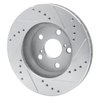 631-76067L Drilled/Slotted Brake Rotor [Silver], 1994-2000 Lexus/Toyota/Scion, Position: Front Left - image 4