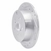 631-76069L Drilled/Slotted Brake Rotor [Silver], 2000-2010 Multiple Makes/Models, Position: Rear Left - image 2