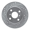 631-76070L Drilled/Slotted Brake Rotor [Silver], 1999-2005 Lexus/Toyota/Scion, Position: Front Left - image 1