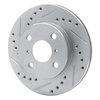631-76070L Drilled/Slotted Brake Rotor [Silver], 1999-2005 Lexus/Toyota/Scion, Position: Front Left - image 2