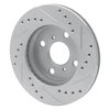 631-76070L Drilled/Slotted Brake Rotor [Silver], 1999-2005 Lexus/Toyota/Scion, Position: Front Left - image 4