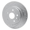631-76071L Drilled/Slotted Brake Rotor [Silver], 2000-2004 Lexus/Toyota/Scion, Position: Rear Left - image 2