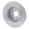 631-76071L Drilled/Slotted Brake Rotor [Silver], 2000-2004 Lexus/Toyota/Scion, Position: Rear Left - image 4
