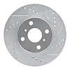 631-76072L Drilled/Slotted Brake Rotor [Silver], 2000-2005 Lexus/Toyota/Scion, Position: Front Left - image 1