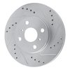 631-76072L Drilled/Slotted Brake Rotor [Silver], 2000-2005 Lexus/Toyota/Scion, Position: Front Left - image 2
