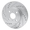 631-76074L Drilled/Slotted Brake Rotor [Silver], 2001-2003 Lexus/Toyota/Scion, Position: Front Left - image 2