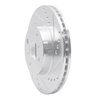 631-76074R Drilled/Slotted Brake Rotor [Silver], 2001-2003 Lexus/Toyota/Scion, Position: Front Right - image 2