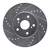 631-76075L Drilled/Slotted Brake Rotor [Silver], 2002-2015 Lexus/Toyota/Scion, Position: Front Left - image 1