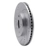 631-76075L Drilled/Slotted Brake Rotor [Silver], 2002-2015 Lexus/Toyota/Scion, Position: Front Left - image 2