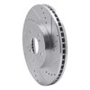 631-76075R Drilled/Slotted Brake Rotor [Silver], 2002-2015 Lexus/Toyota/Scion, Position: Front Right - image 2