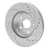 631-76077L Drilled/Slotted Brake Rotor [Silver], 2004-2009 Lexus/Toyota/Scion, Position: Front Left - image 4