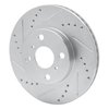631-76078L Drilled/Slotted Brake Rotor [Silver], 2006-2019 Lexus/Toyota/Scion, Position: Front Left - image 2