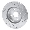 631-76078L Drilled/Slotted Brake Rotor [Silver], 2006-2019 Lexus/Toyota/Scion, Position: Front Left - image 4