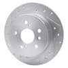 631-76079L Drilled/Slotted Brake Rotor [Silver], 2007-2012 Lexus/Toyota/Scion, Position: Rear Left - image 2