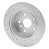 631-76079L Drilled/Slotted Brake Rotor [Silver], 2007-2012 Lexus/Toyota/Scion, Position: Rear Left - image 4