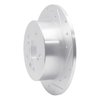 631-76079R Drilled/Slotted Brake Rotor [Silver], 2007-2012 Lexus/Toyota/Scion, Position: Rear Right - image 2