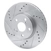 631-76081L Drilled/Slotted Brake Rotor [Silver], 2008-2019 Multiple Makes/Models, Position: Front Left - image 2