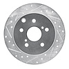 631-76084L Drilled/Slotted Brake Rotor [Silver], 2009-2013 Multiple Makes/Models, Position: Rear Left - image 1
