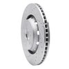 631-76085L Drilled/Slotted Brake Rotor [Silver], 2009-2015 Lexus/Toyota/Scion, Position: Front Left - image 2