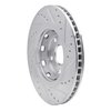 631-76085L Drilled/Slotted Brake Rotor [Silver], 2009-2015 Lexus/Toyota/Scion, Position: Front Left - image 4