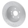 631-76086L Drilled/Slotted Brake Rotor [Silver], 2009-2015 Lexus/Toyota/Scion, Position: Rear Left - image 4