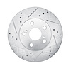 631-76087L Drilled/Slotted Brake Rotor [Silver], 2010-2017 Lexus/Toyota/Scion, Position: Front Left - image 1