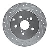 631-76089L Drilled/Slotted Brake Rotor [Silver], 2012-2020 Lexus/Toyota/Scion, Position: Rear Left - image 1