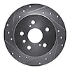 631-76091L Drilled/Slotted Brake Rotor [Silver], 2012-2018 Lexus/Toyota/Scion, Position: Rear Left - image 1