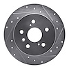 631-76091R Drilled/Slotted Brake Rotor [Silver], 2012-2018 Lexus/Toyota/Scion, Position: Rear Right - image 1