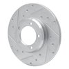 631-76092L Drilled/Slotted Brake Rotor [Silver], 1975-1983 Lexus/Toyota/Scion, Position: Front Left - image 2