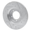 631-76092L Drilled/Slotted Brake Rotor [Silver], 1975-1983 Lexus/Toyota/Scion, Position: Front Left - image 4