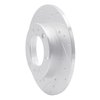 631-76095L Drilled/Slotted Brake Rotor [Silver], 1981-1985 Lexus/Toyota/Scion, Position: Front Left - image 2