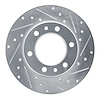 631-76095R Drilled/Slotted Brake Rotor [Silver], 1981-1985 Lexus/Toyota/Scion, Position: Front Right - image 1