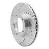 631-76096L Drilled/Slotted Brake Rotor [Silver], 1984-1995 Lexus/Toyota/Scion, Position: Front Left - image 2