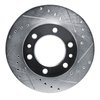 631-76100R Drilled/Slotted Brake Rotor [Silver], 1981-1989 Lexus/Toyota/Scion, Position: Front Right - image 1