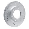 631-76100R Drilled/Slotted Brake Rotor [Silver], 1981-1989 Lexus/Toyota/Scion, Position: Front Right - image 2