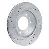 631-76100R Drilled/Slotted Brake Rotor [Silver], 1981-1989 Lexus/Toyota/Scion, Position: Front Right - image 4