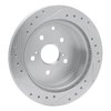 631-76101R Drilled/Slotted Brake Rotor [Silver], 1986-1997 Lexus/Toyota/Scion, Position: Rear Right - image 4