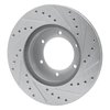 631-76102L Drilled/Slotted Brake Rotor [Silver], 1986-1995 Lexus/Toyota/Scion, Position: Front Left - image 4
