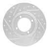 631-76103L Drilled/Slotted Brake Rotor [Silver], 1986-1989 Lexus/Toyota/Scion, Position: Front Left - image 1